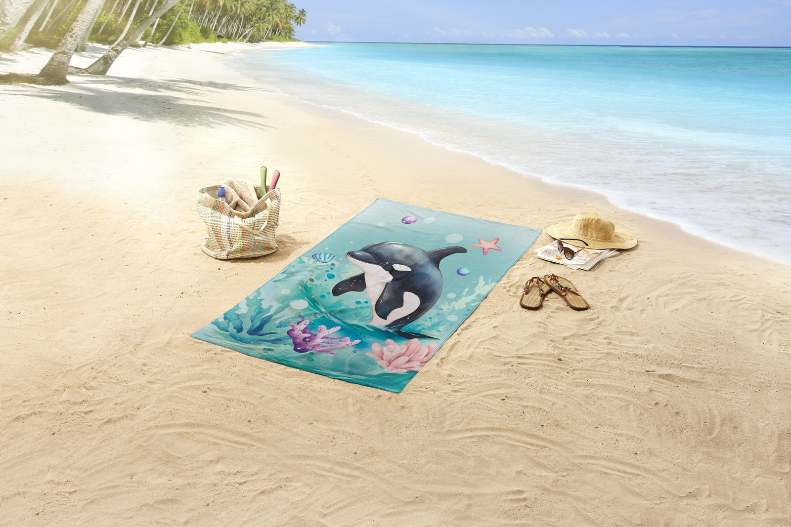 Good Morning - Drap de plage - Splash - Mint