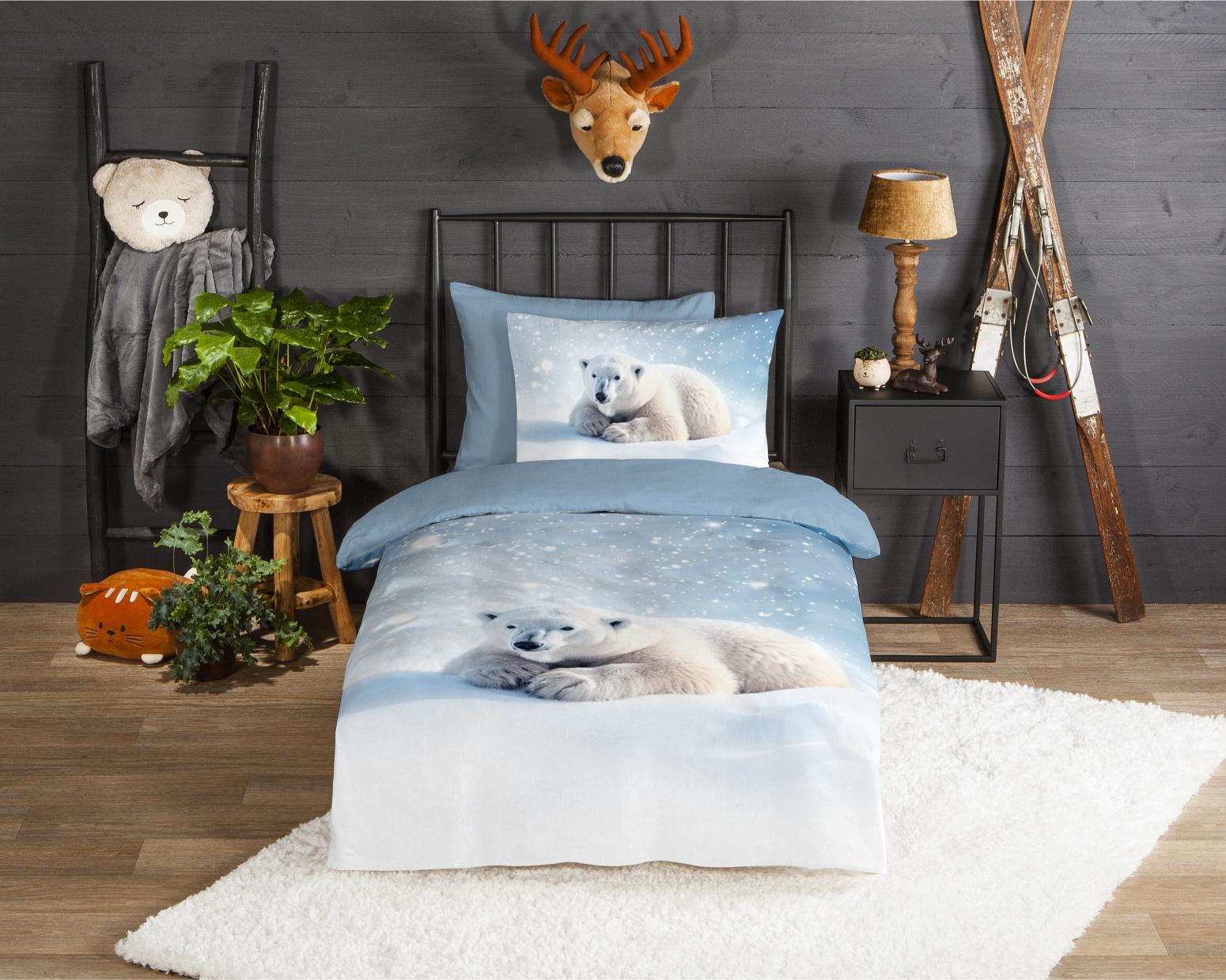 Good Morning - Dekbedovertrek - Esben - Blue