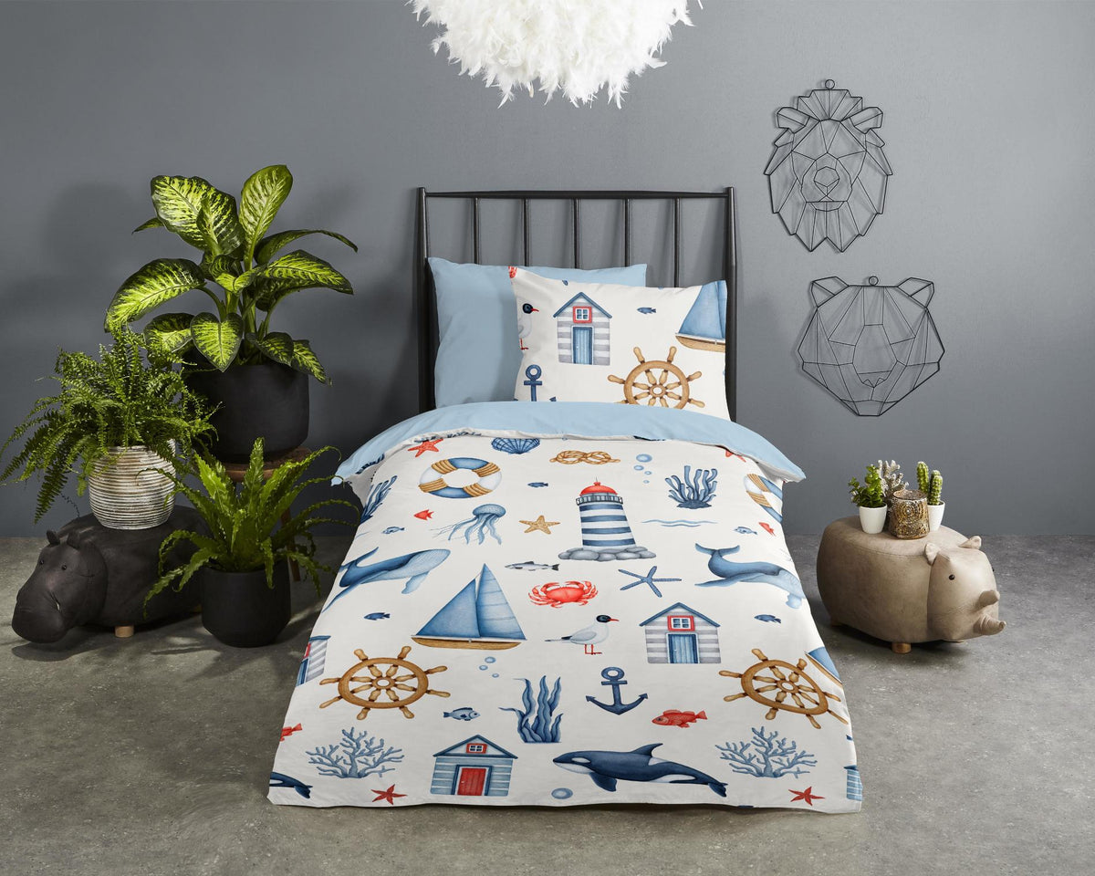 Good Morning - Housse De Couette - Ahoy - Blue