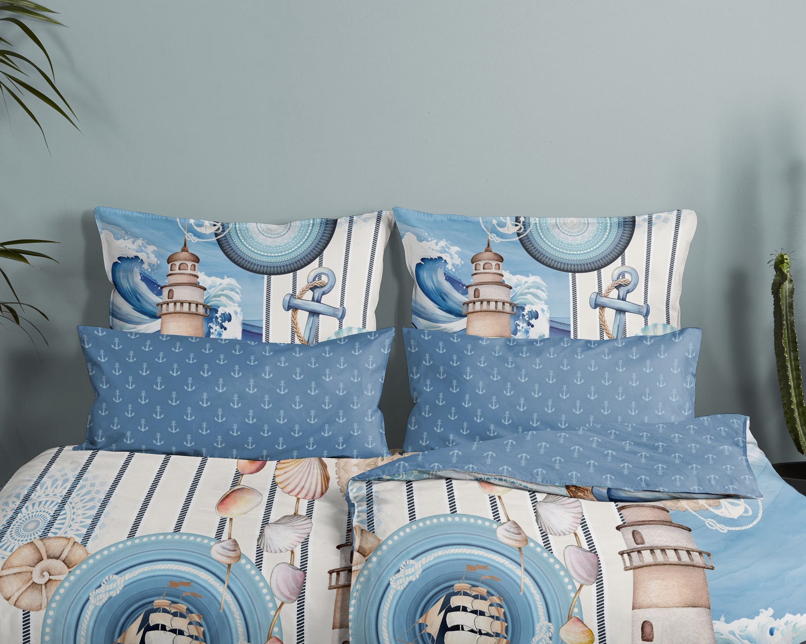 HIP - Kussensloop - Aldiana - Blue