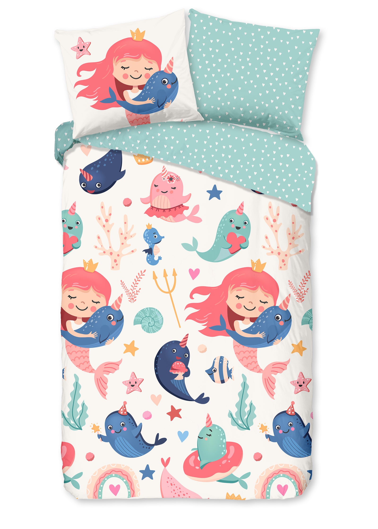 Good Morning - Housse de couette - Silvie - Aqua