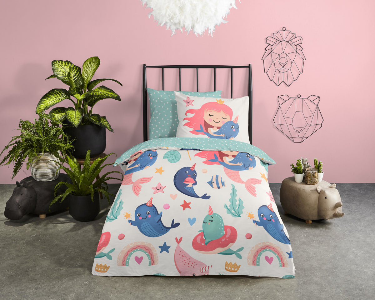 Good Morning - Housse de couette - Silvie - Aqua