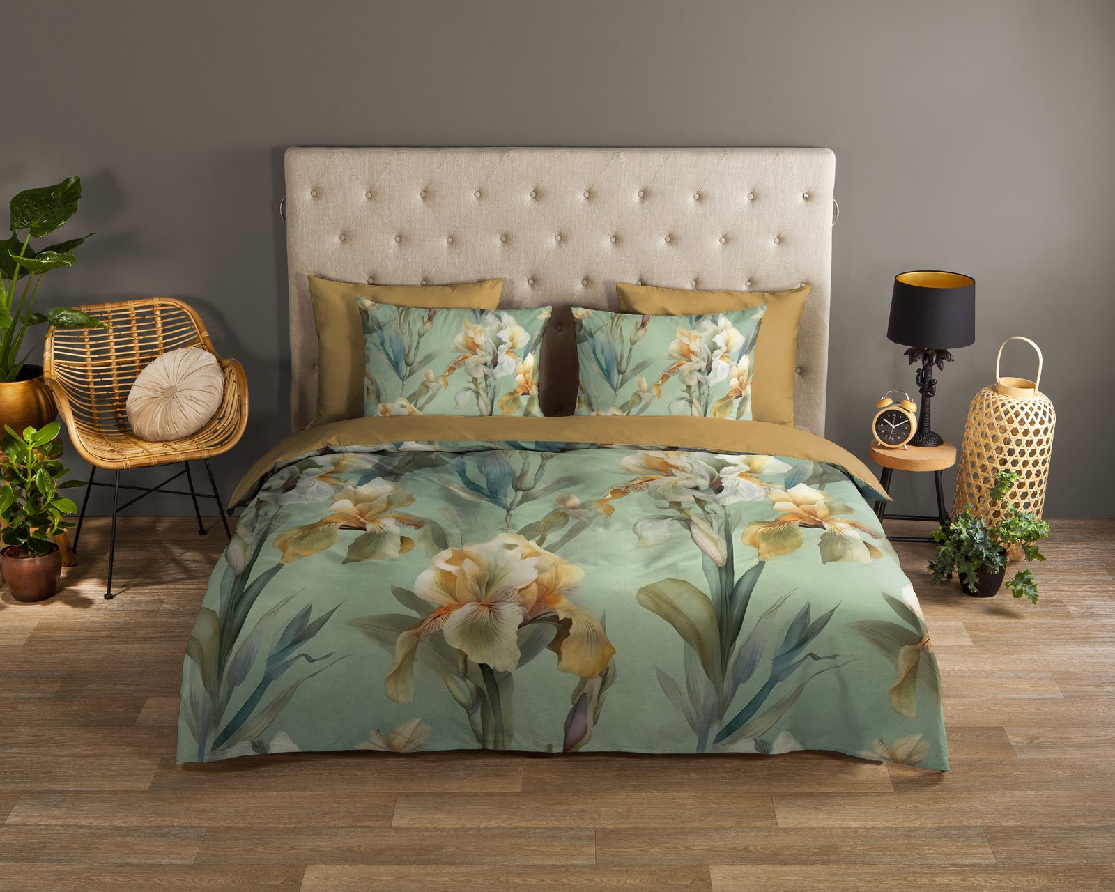 Good Morning - Housse de couette - Iris - Green