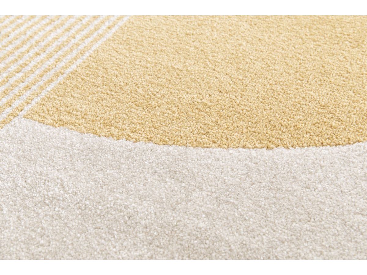 Kortharig tapijt IRENA abstract motief - Beige