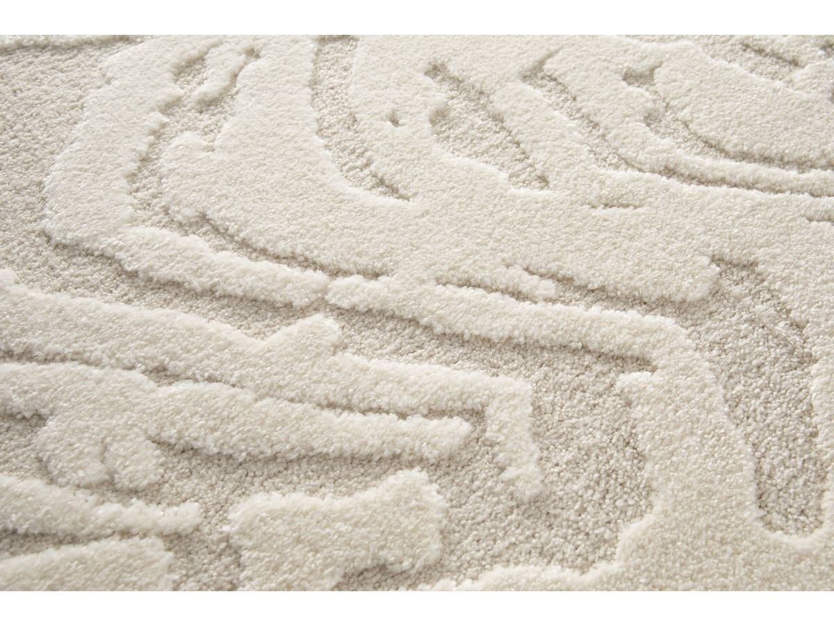Kortharig tapijt ORIAN abstract patroon - Beige