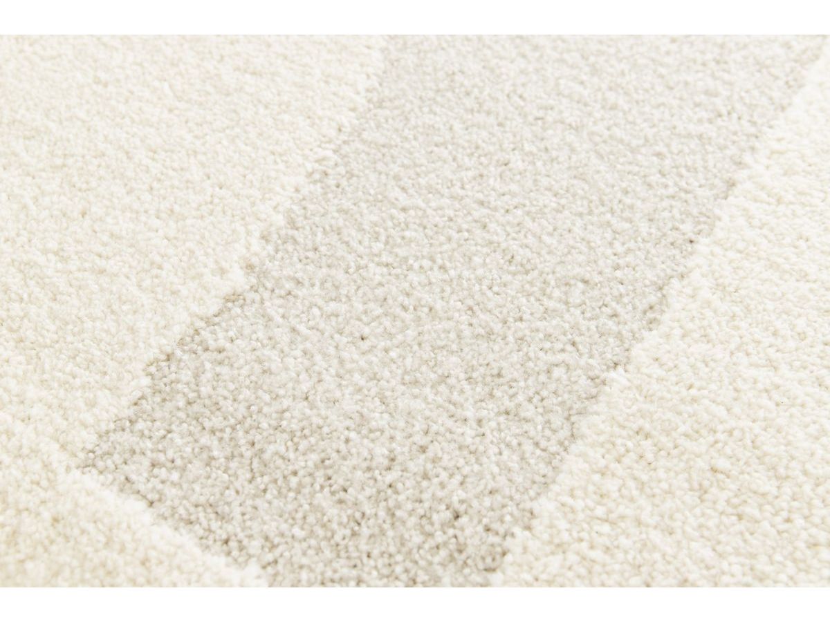 Kortharig tapijt ELIOR abstract patroon - Beige