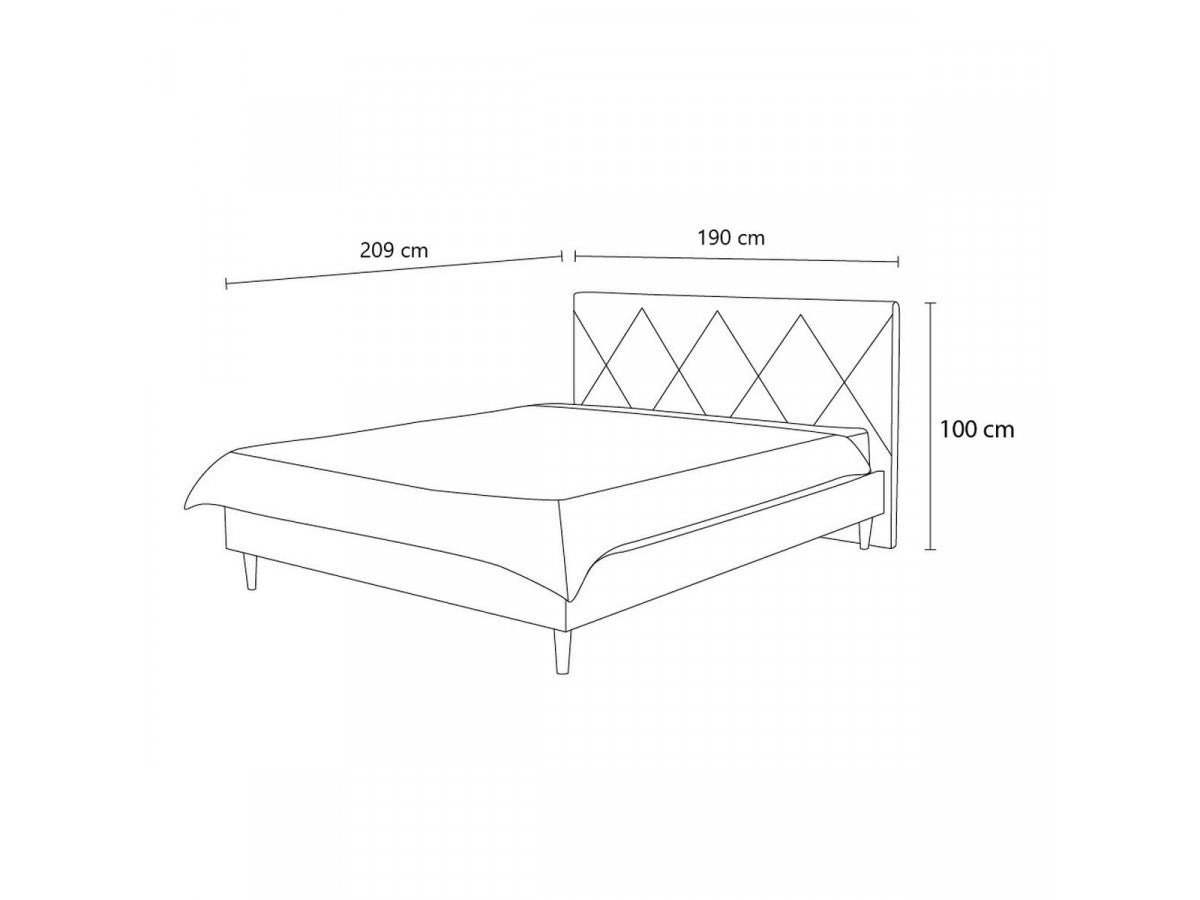 PANTHEON bed met massieve latten