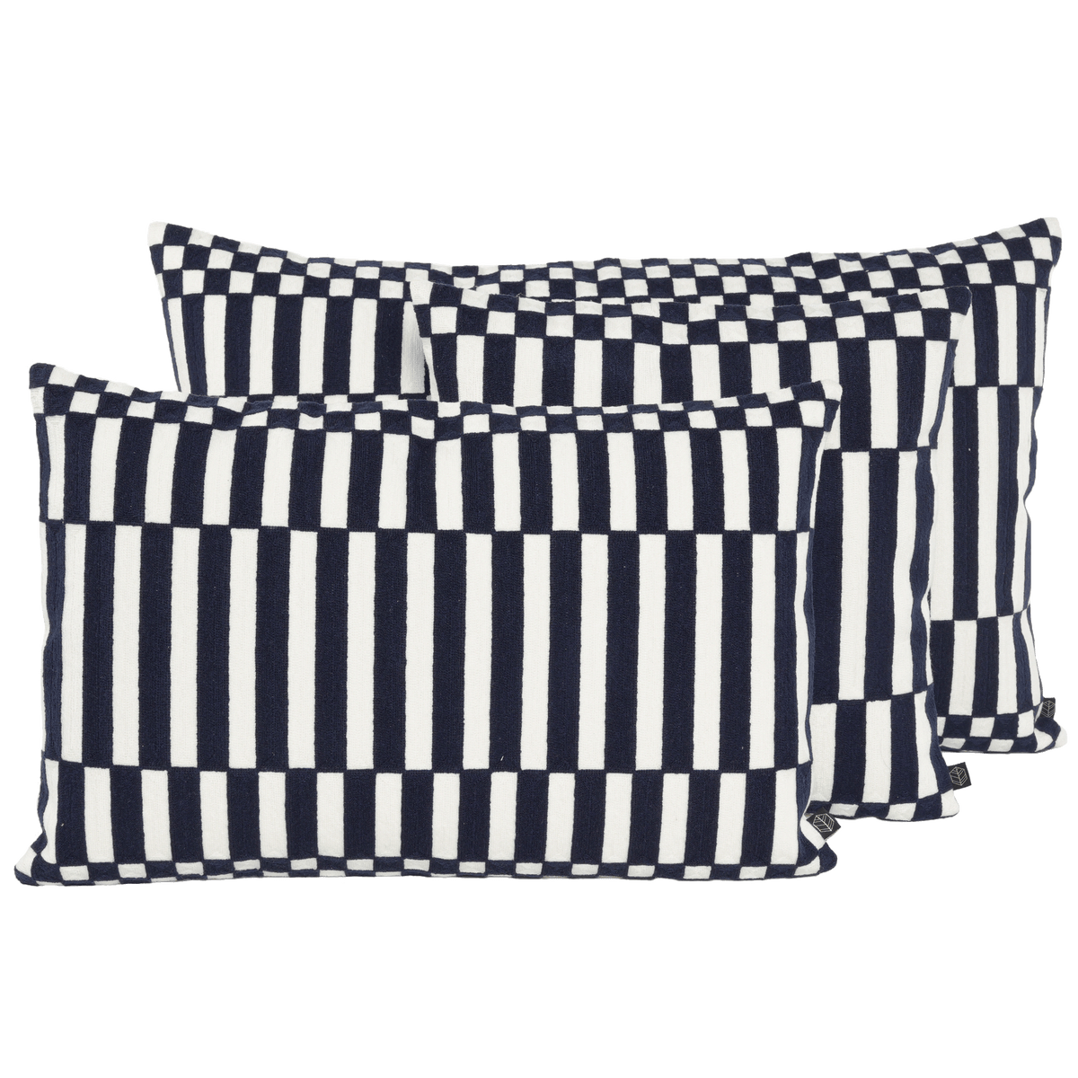 Housse De Coussin - Cancun En Coton Brodé - Encre