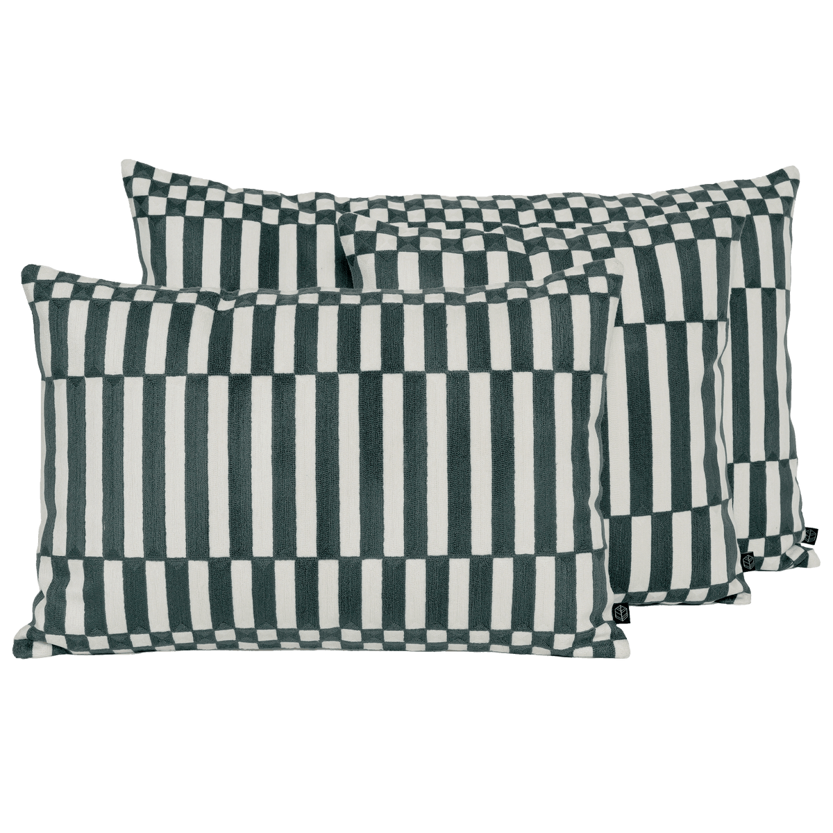 Housse De Coussin - Cancun En Coton Brodé - Pigeon