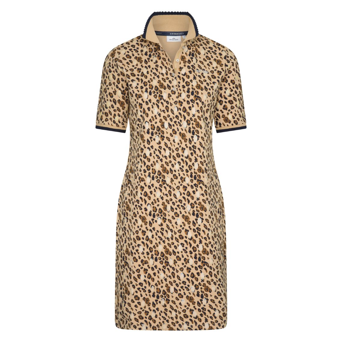 0403103338 - Polo dress HVSBrita MS  - 1060 - Camel Leo - 40