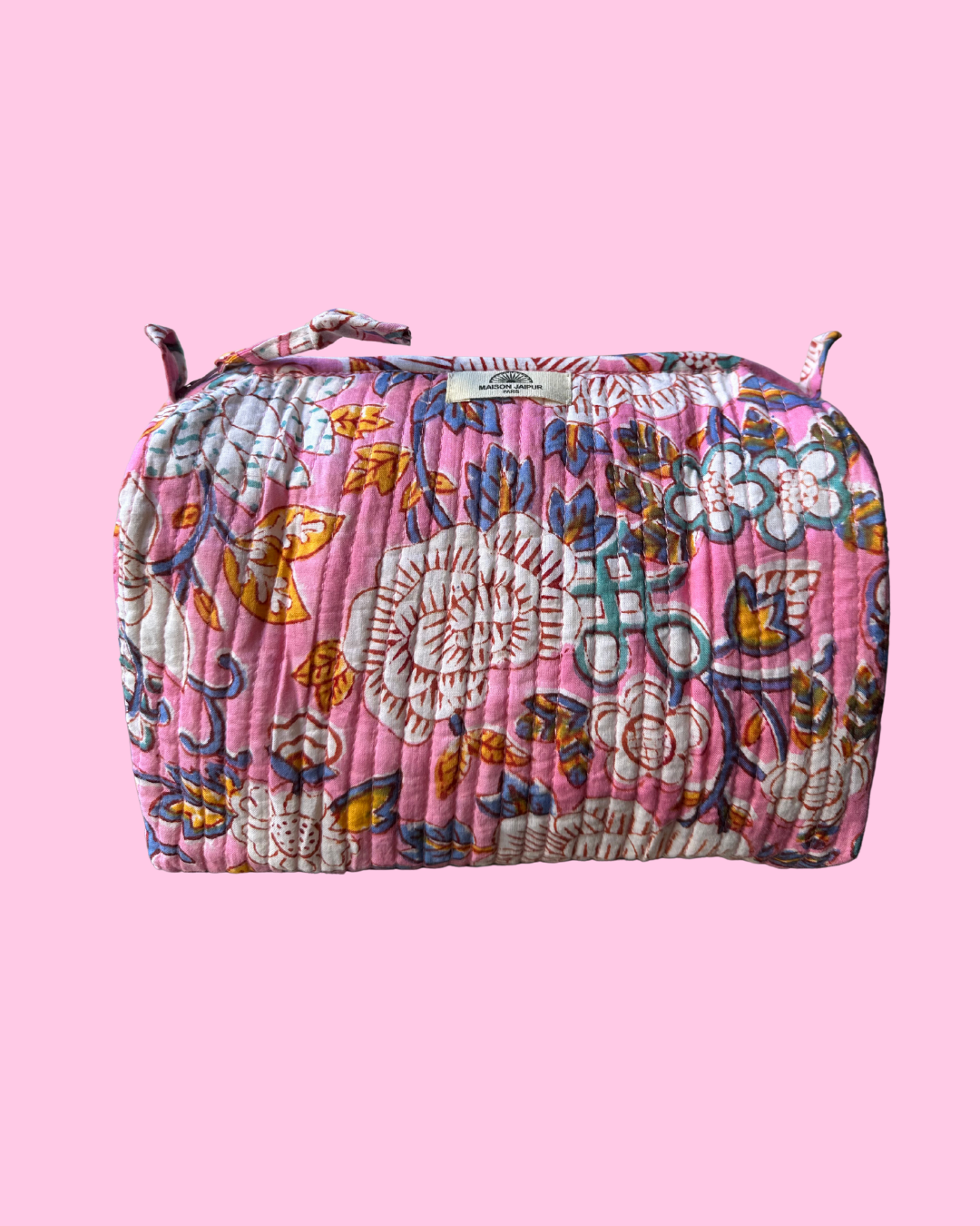 Pouch Delhi M Groen in katoenen zeildoek