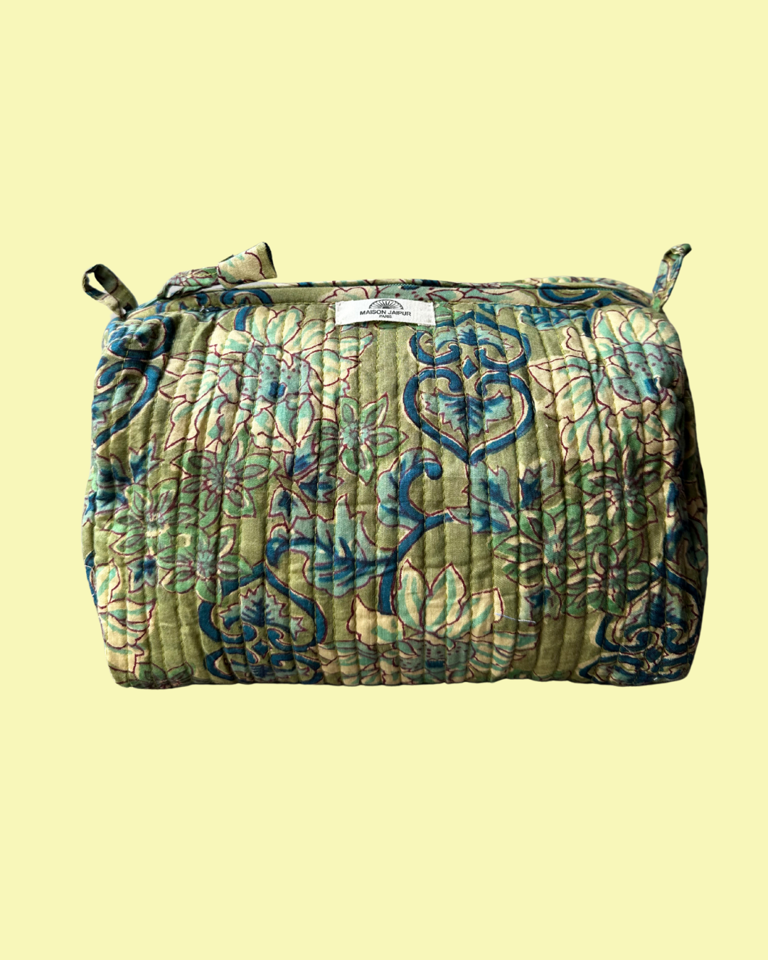 Pouch Delhi S Rouge en voile de coton