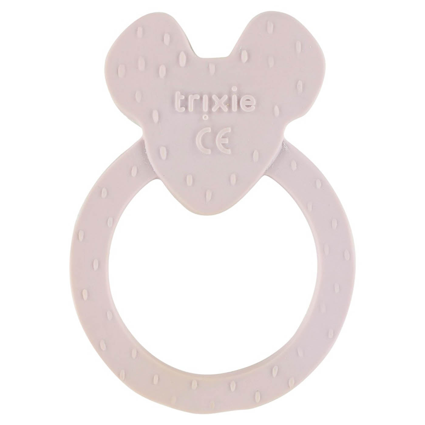 Natuurlijk rubber ronde bijtring - Mrs. Mouse - SET OF 2 Pcs