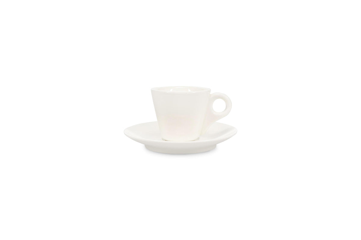 S&P - Barista White Mokkakop 8cl wit Barista - 1 SET - 6 stuks