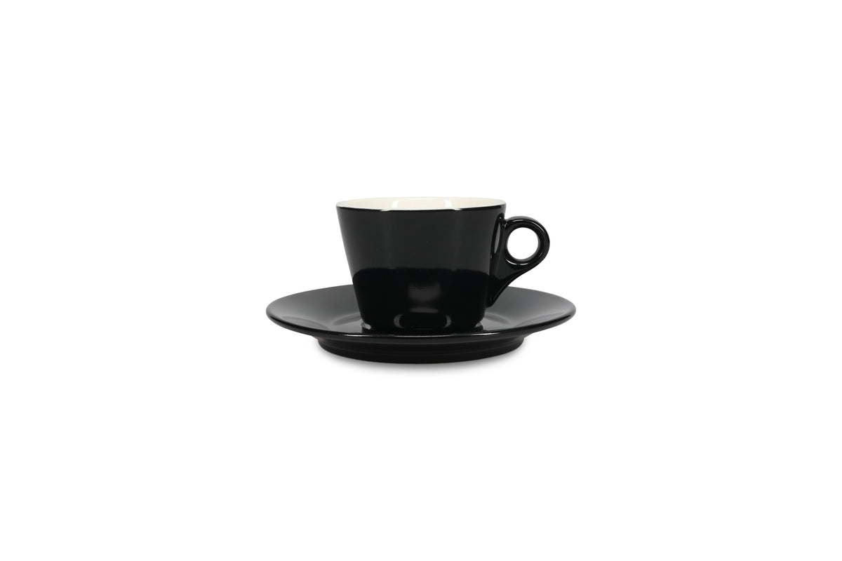 S&P - Barista Black Soucoupe 15,5cm pour tasse 16cl et tasse 20,5cl noir Barista - 1 SET - 6 pièces