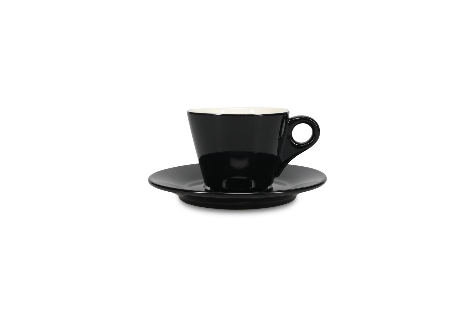 S&P - Barista Black Soucoupe 15,5cm pour tasse 16cl et tasse 20,5cl noir Barista - 1 SET - 6 pièces