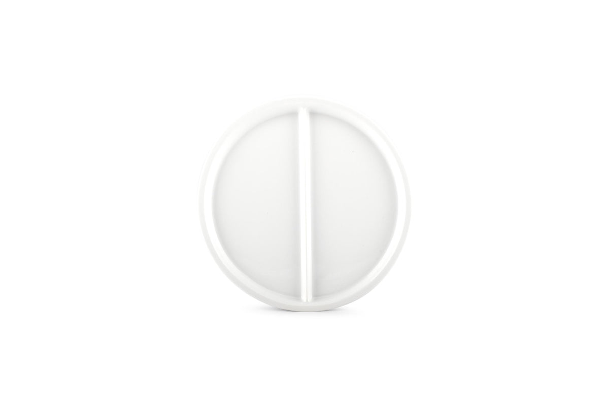 S&P - Verdeelbord 22,5cm 2 delen wit Care - 1 SET - 6 stuks