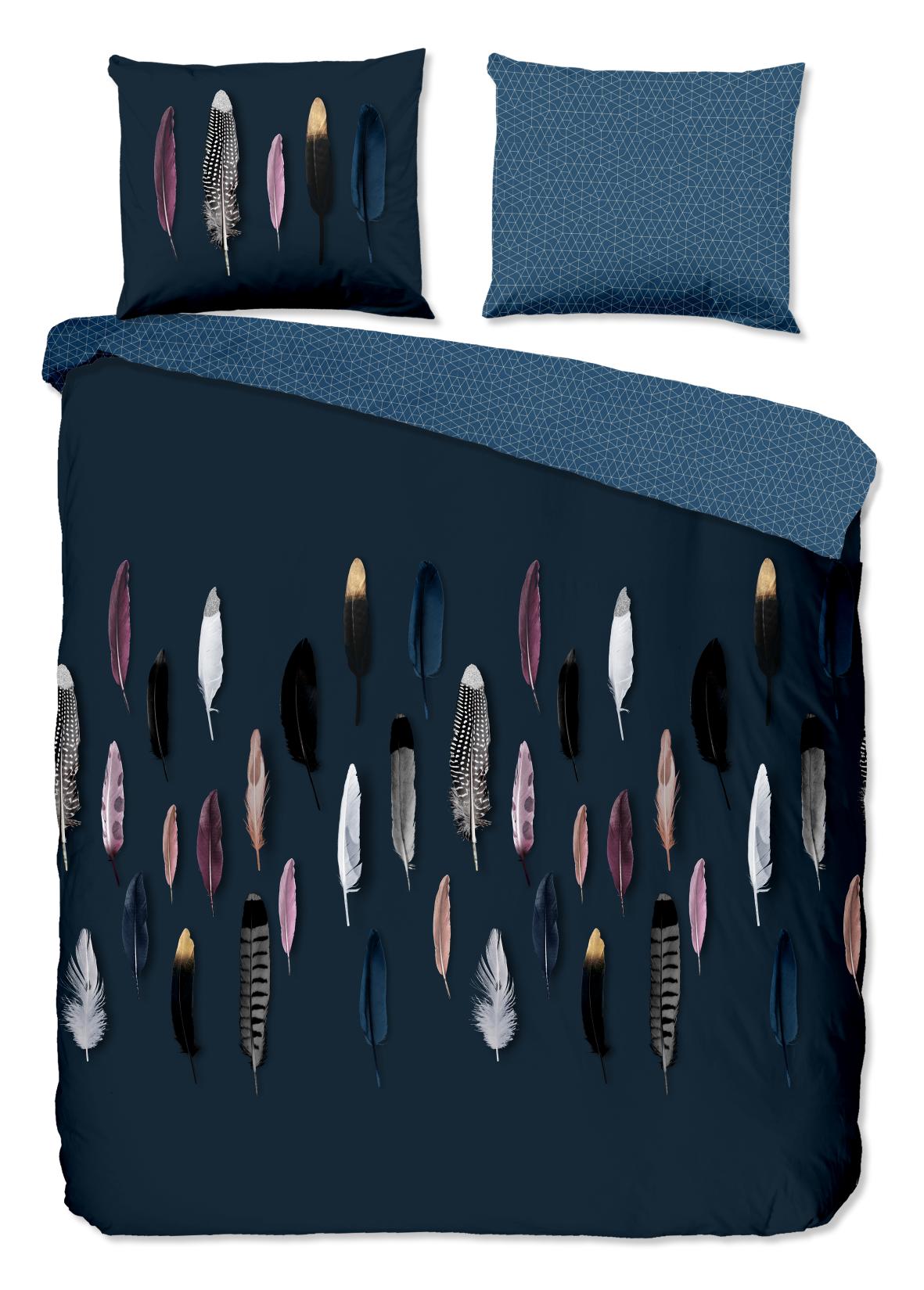 Good Morning - Dekbedovertrek - Feathers - Blue