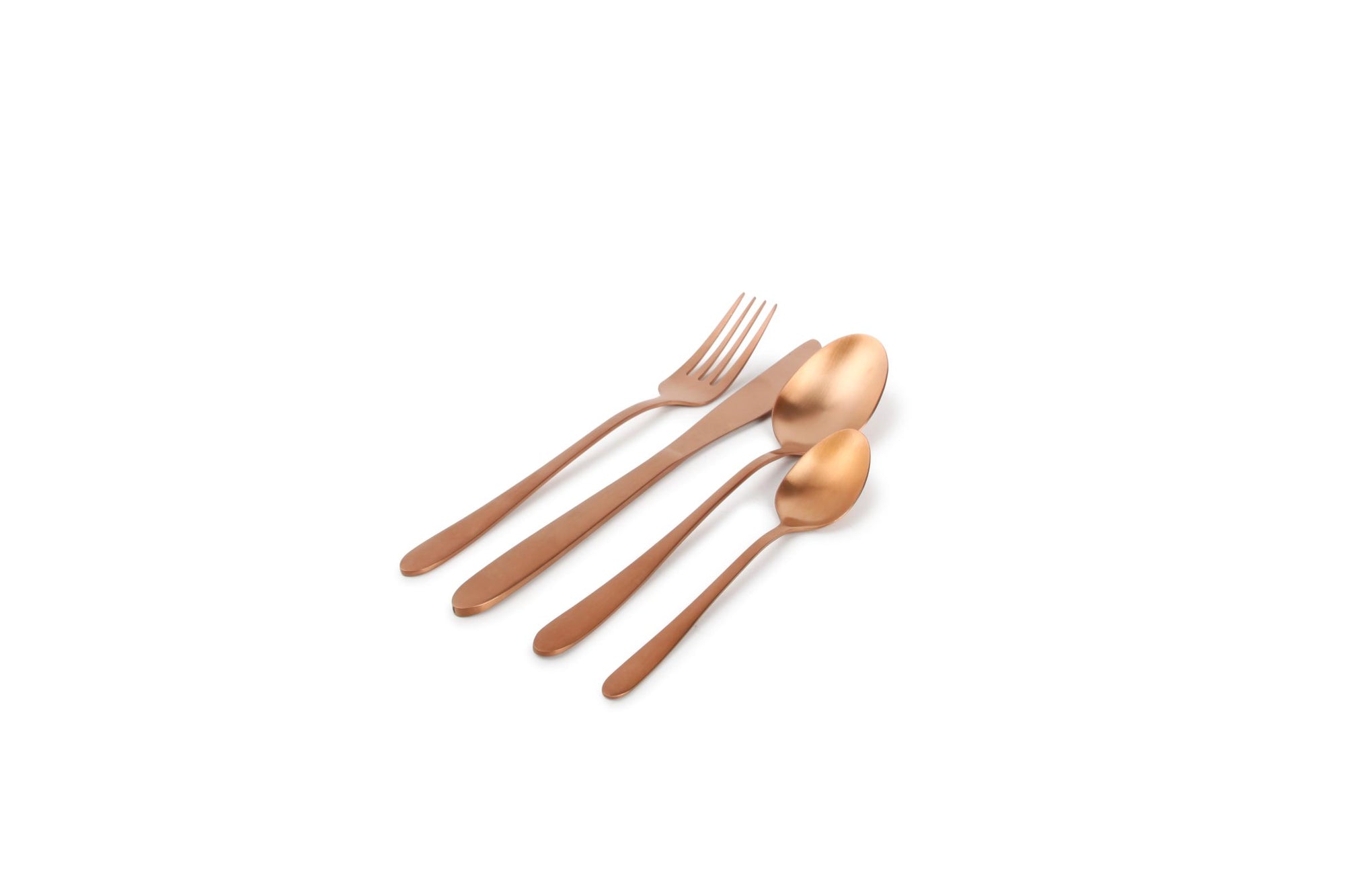 ONA - Bestekset 24-delig mat rosé goud Slim