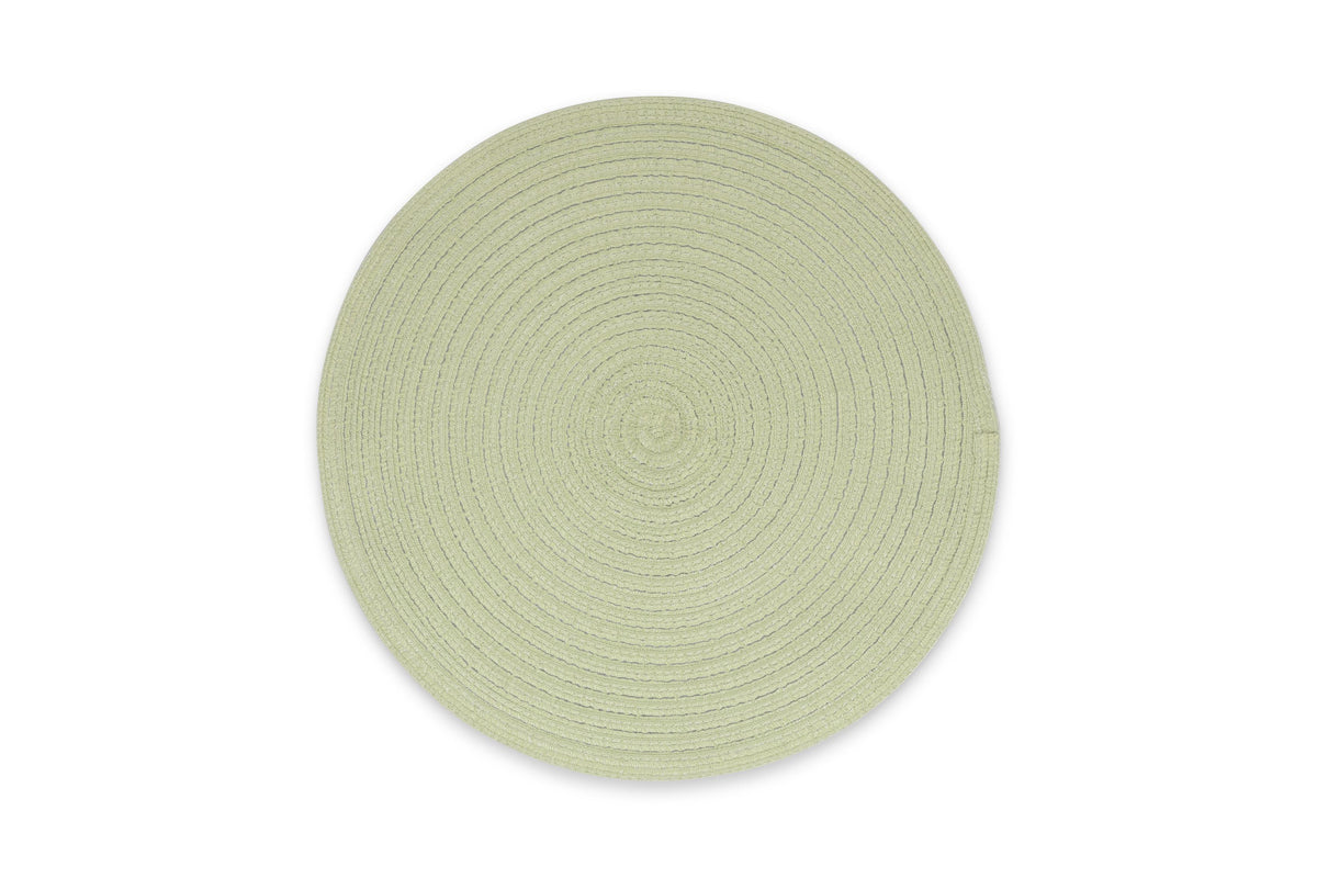 Ona - Placemat 36cm rond groen Nala - 1 SET - 4 stuks