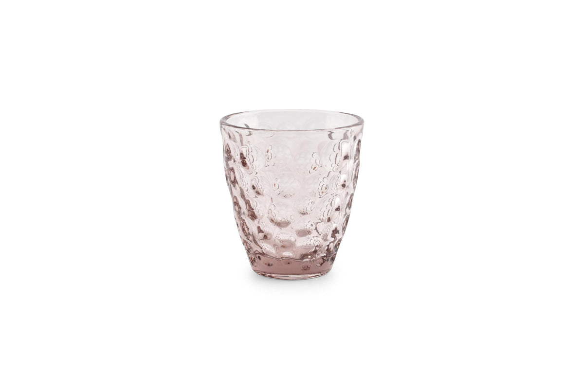 Ona - Glas 22cl roze Bubble - set/4