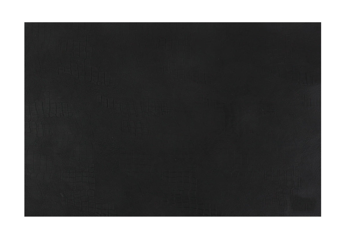 S&P - Placemat 45x30cm lederlook zwart Layer - 1 SET - 12 stuks