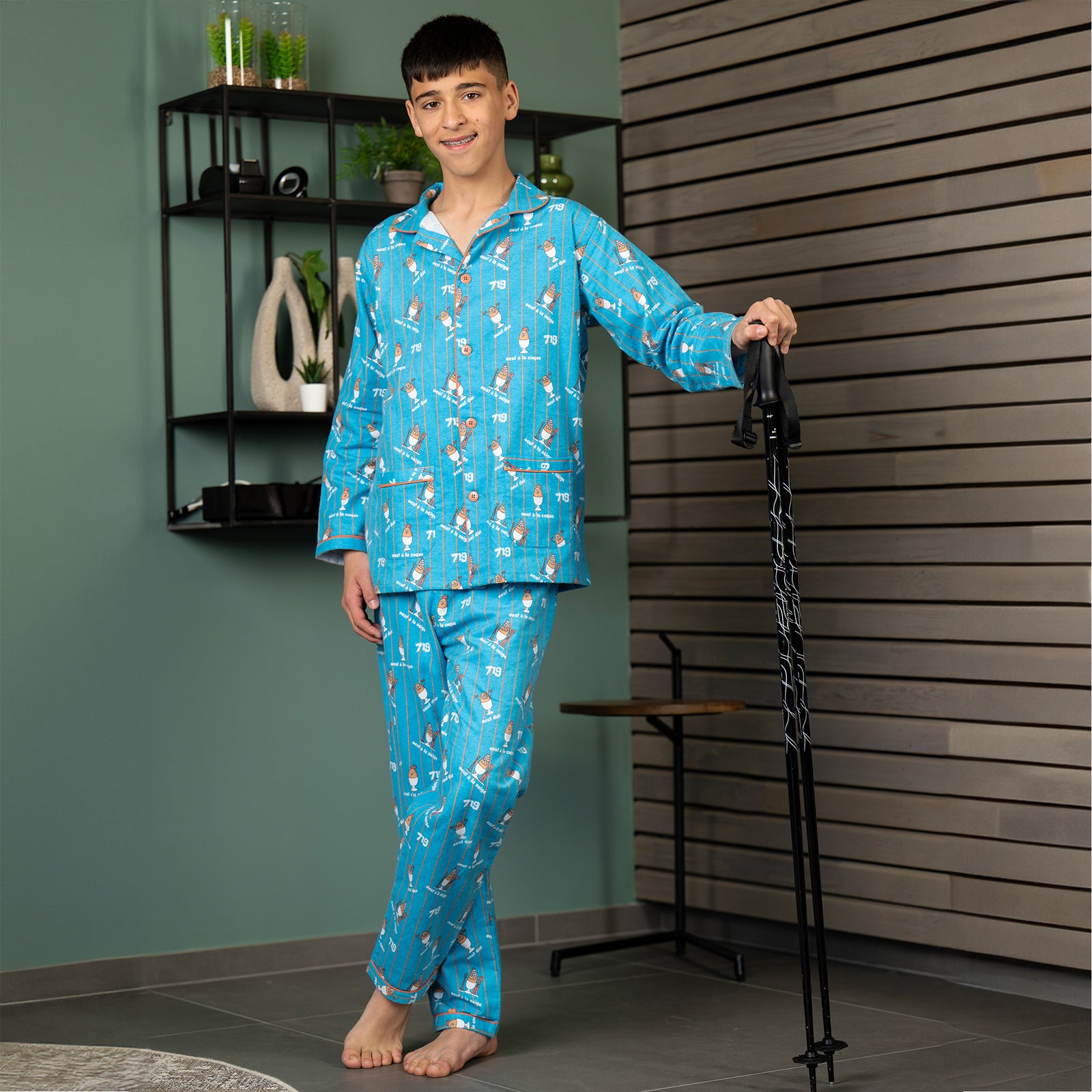 Pyjama Flannelle  - Boy/Girl - Bleu