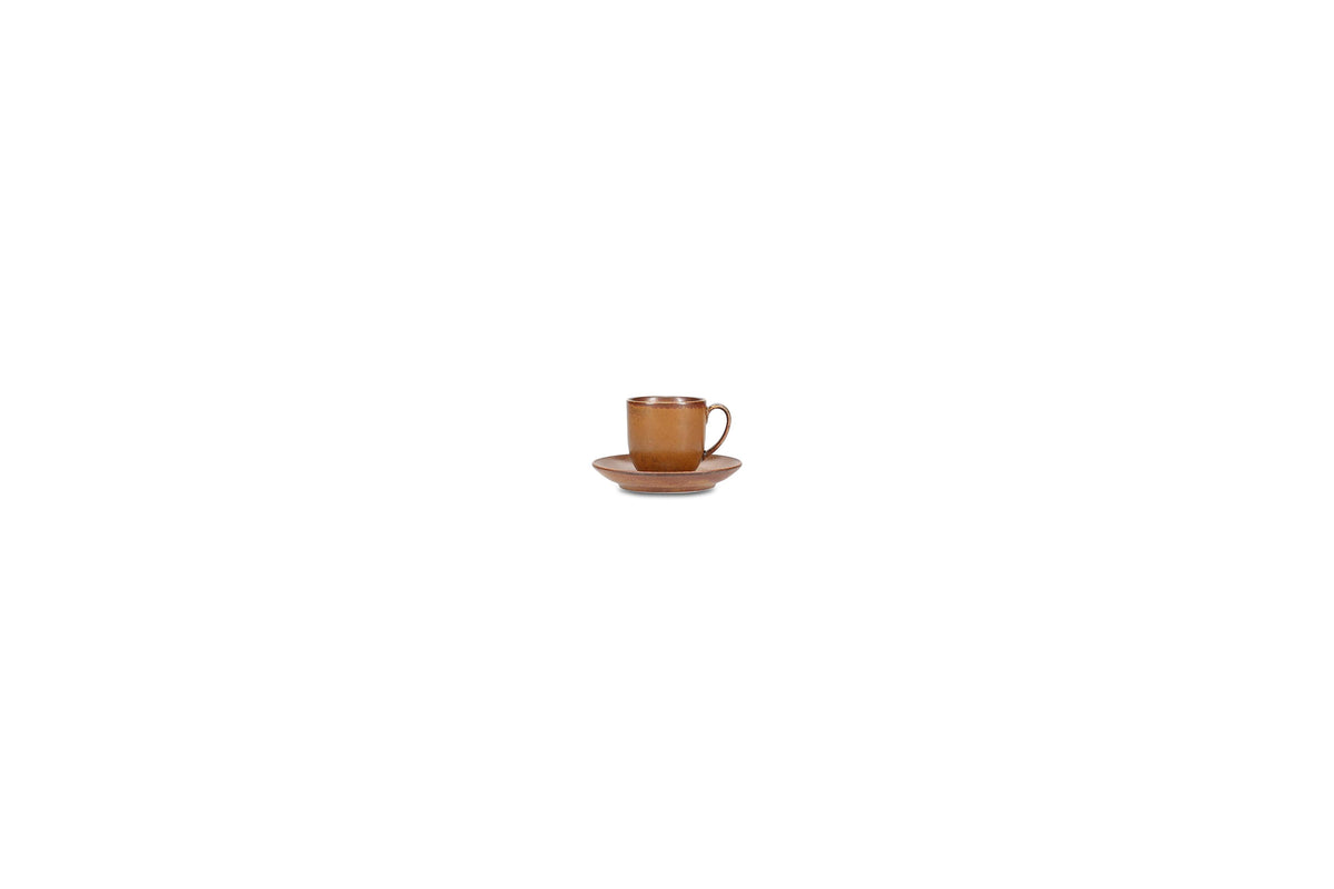 S&P - Ovio Mokkaschotel 11cm donkerbruin Ovio - 1 SET - 6 stuks