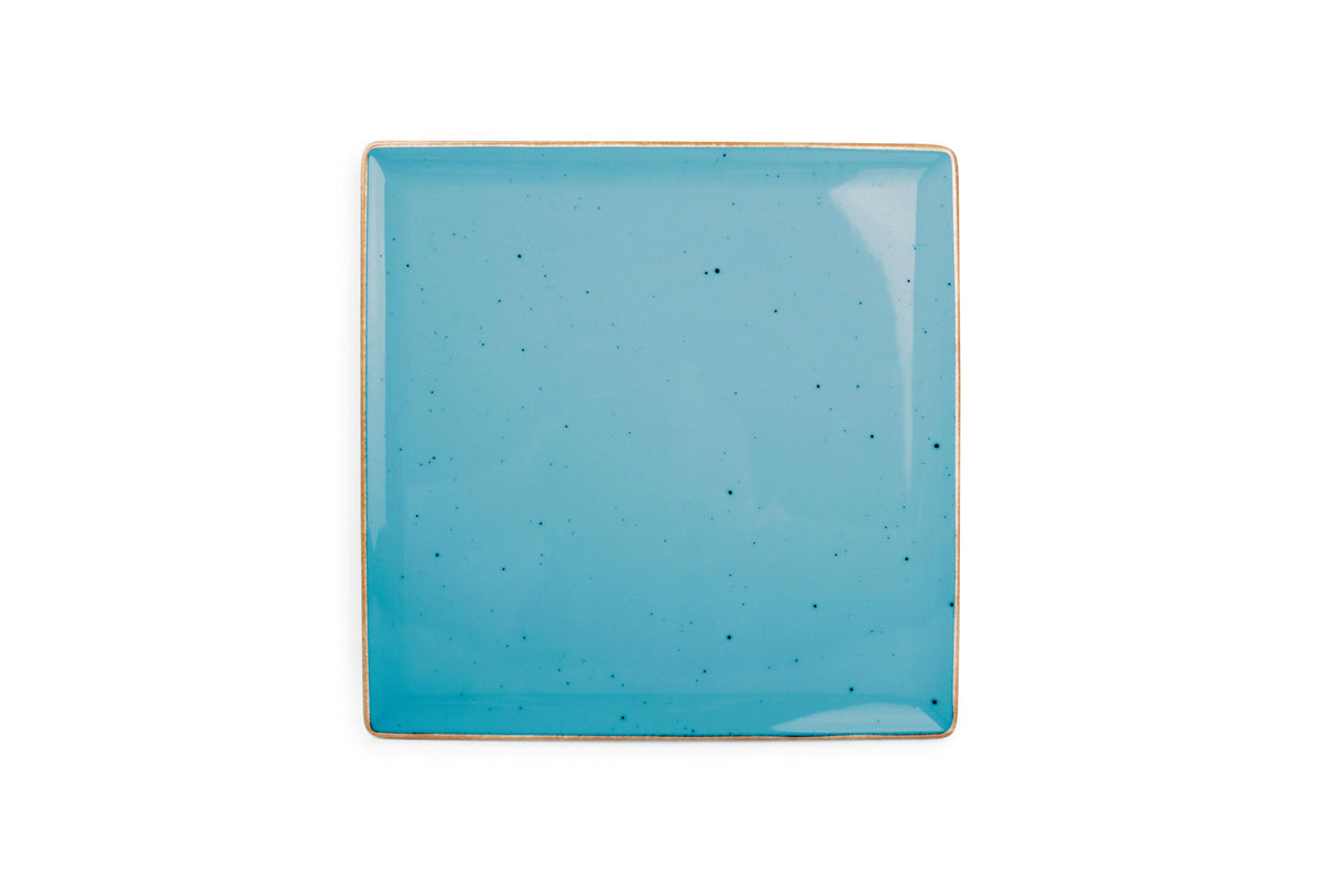 S&P - Collect Assiette plate 25,5x25,5cm bleu Collect - 1 SET - 6 pièces
