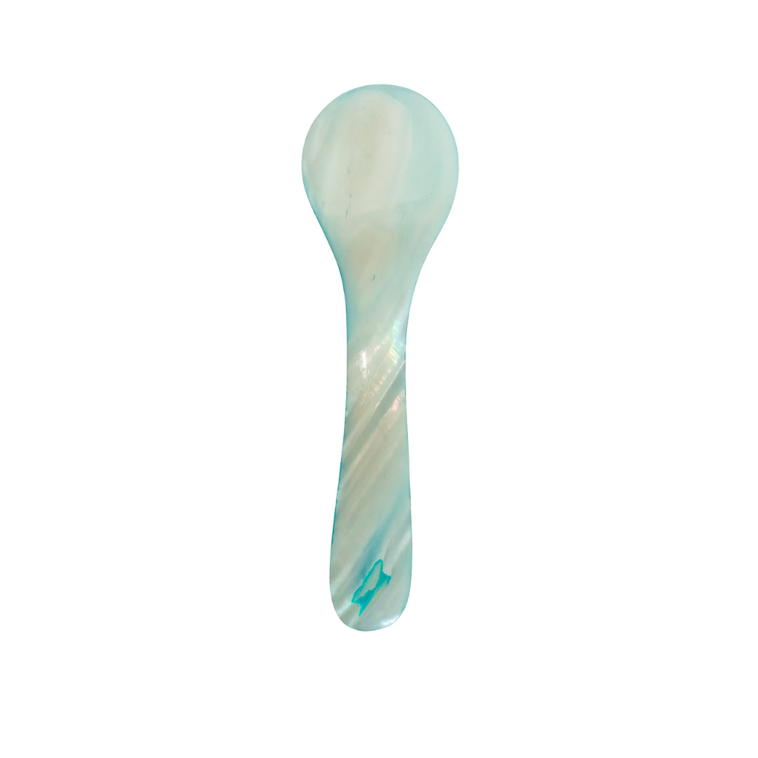 Seashell Spoons, Large Set of 4, Blue