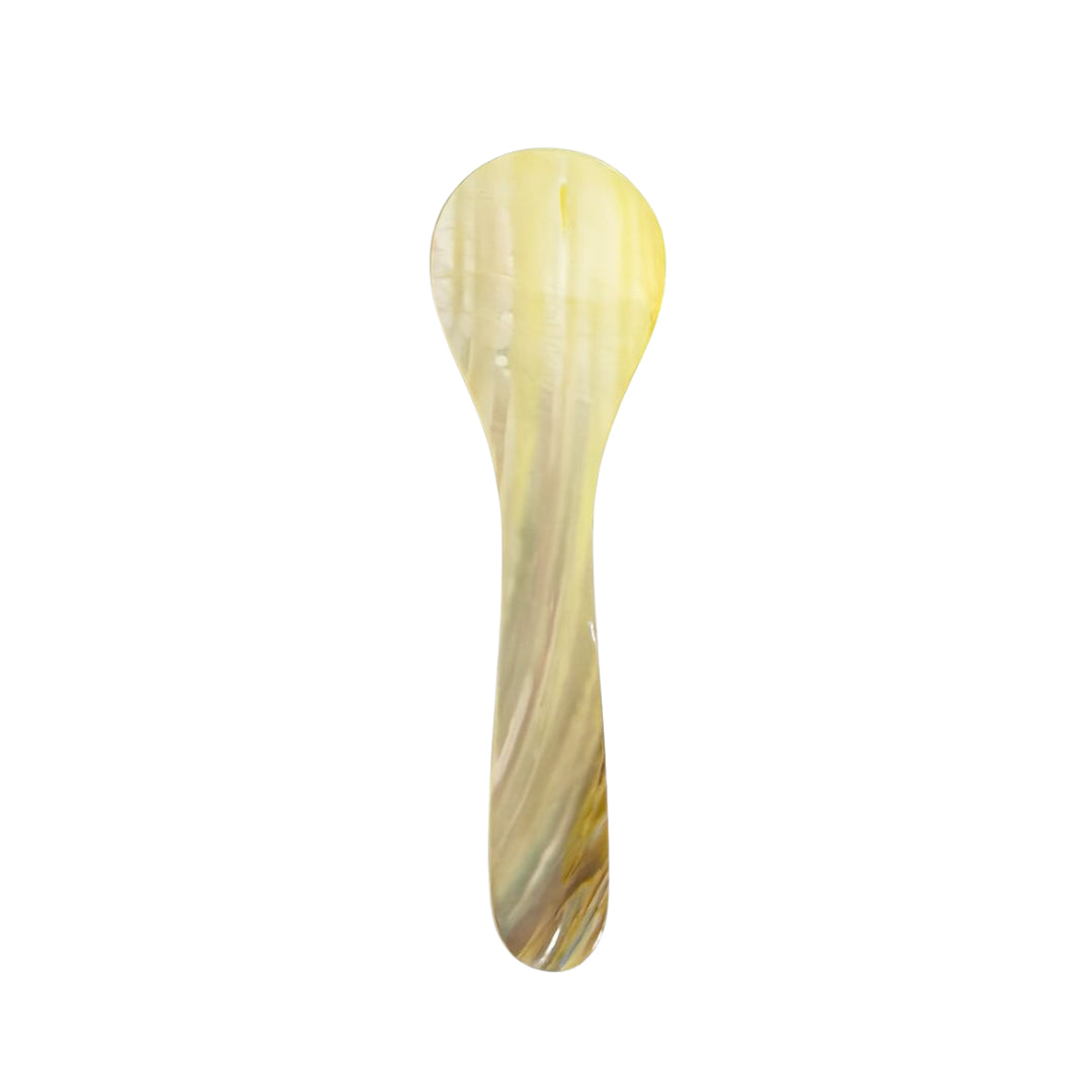 Seashell Spoons, Large Set of 4, Yellow