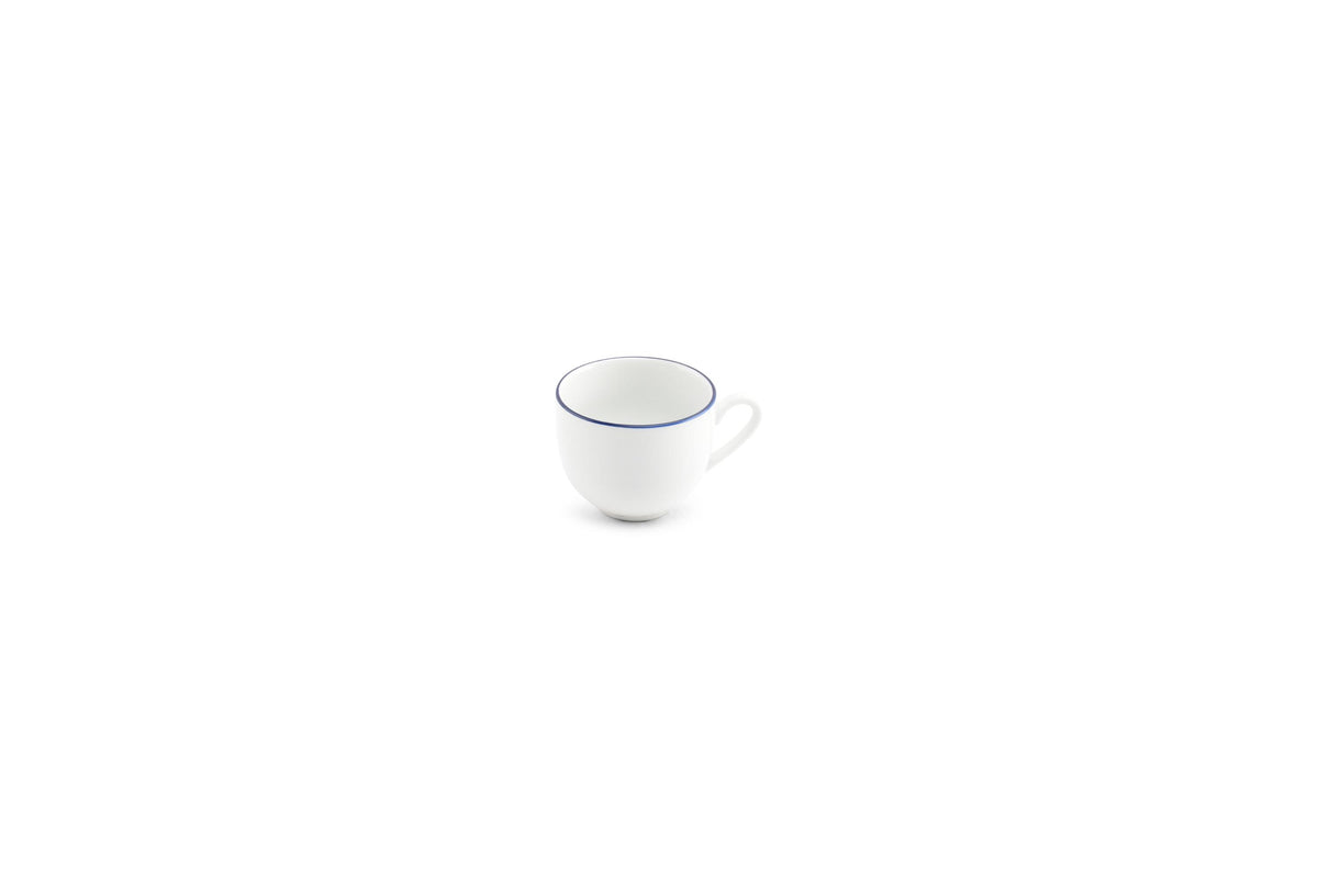 S&P - Basic White Tasse à moka 10cl blue rim Basic White - 1 SET - 6 pièces