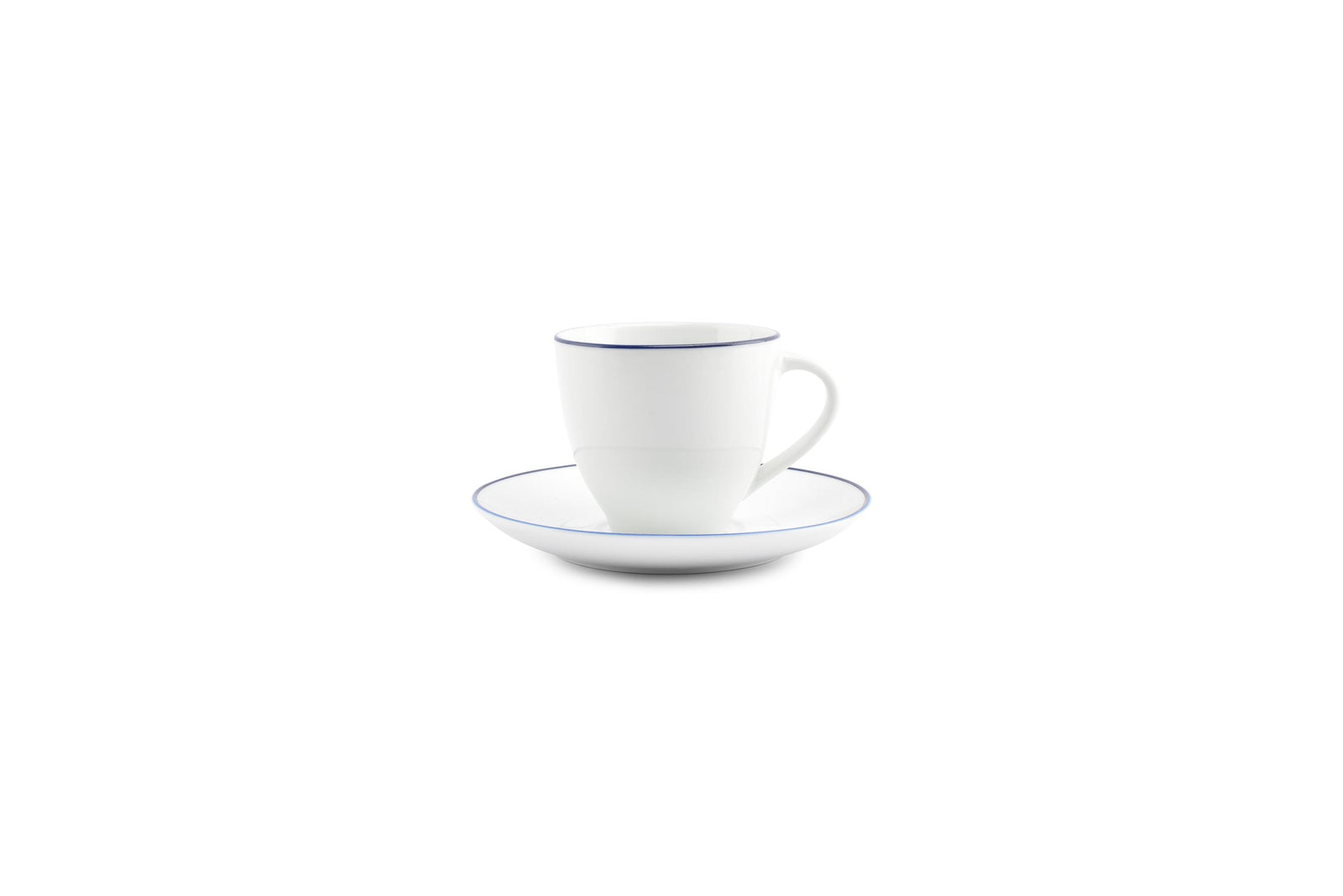 S&P - Basic White Soucoupe 14,5cm blue rim Basic White - 1 SET - 6 pièces