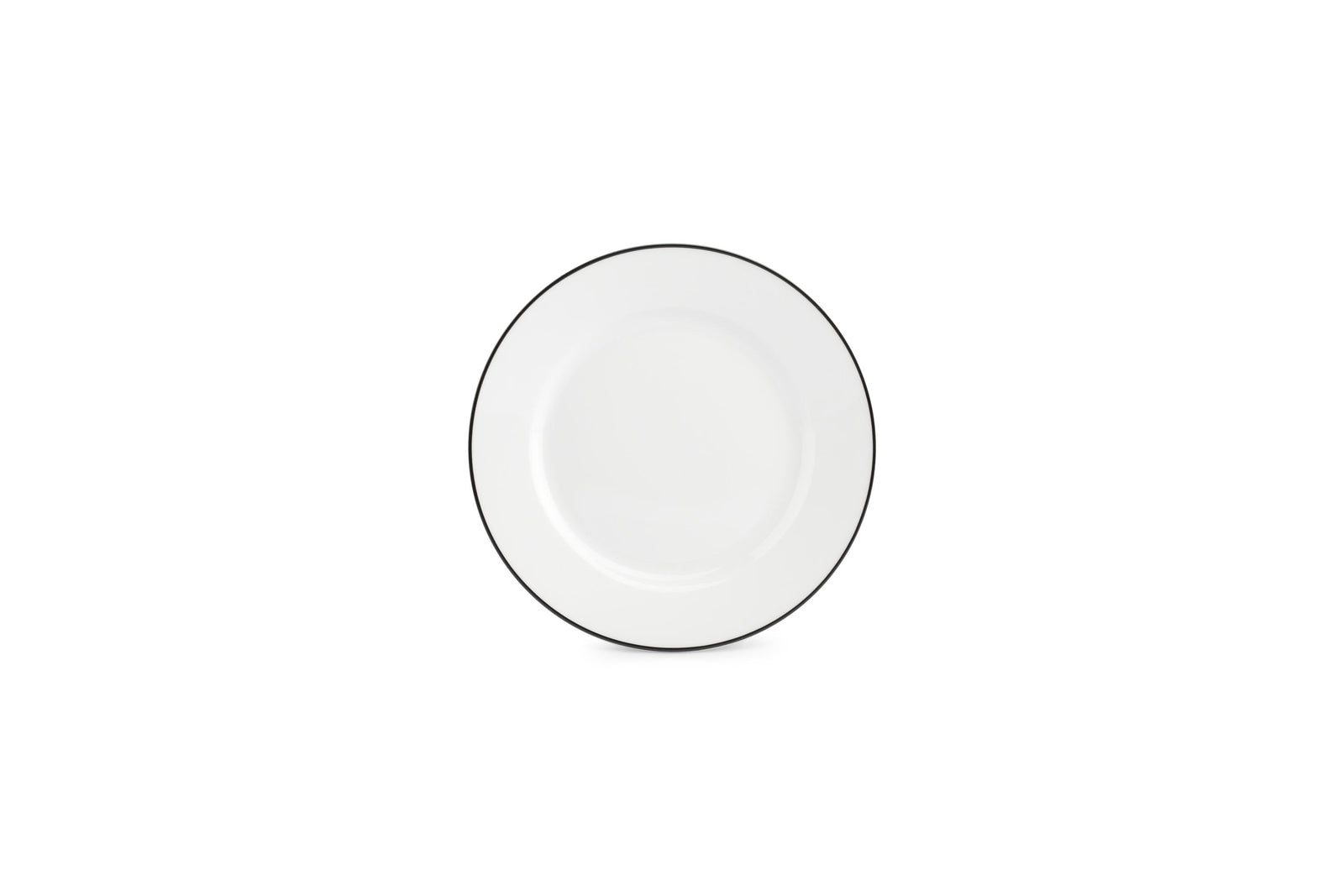 S&P - Bistro Black Rim Assiette plate 19,5cm black rim Bistro - 1 SET - 6 pièces