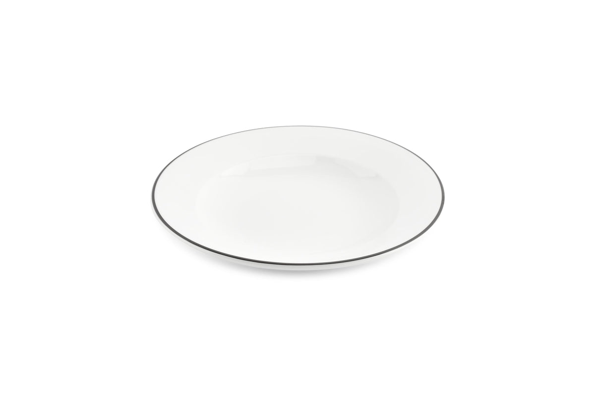S&P - Bistro Black Rim Assiette creuse 23,5xH4cm black rim Bistro - 1 SET - 6 pièces
