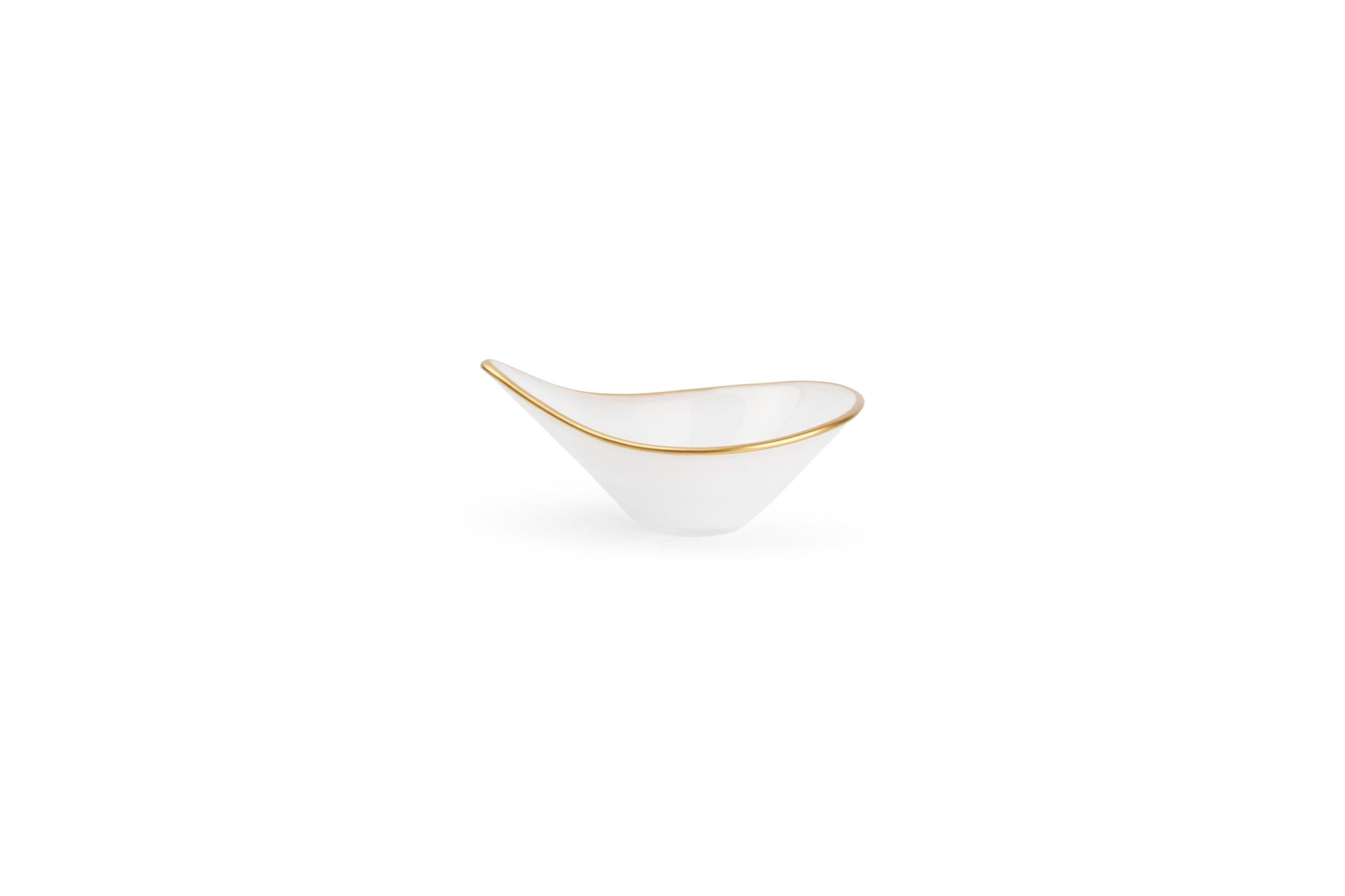 S&P - Kom 12xH5cm glas wit Glint - 1 SET - 6 stuks