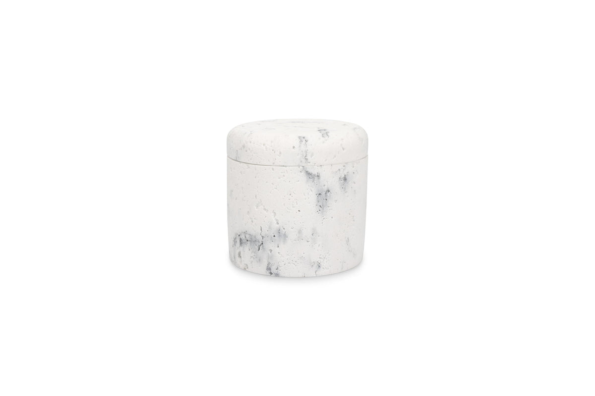 S&amp;P - Pot de stockage 9,5xH9,5cm marble white Suds