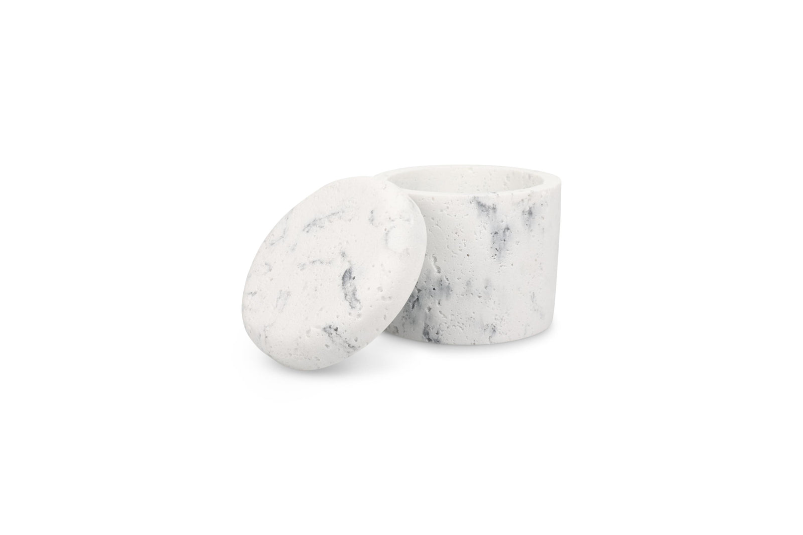 S&P - Pot de stockage 9,5xH9,5cm marble white Suds