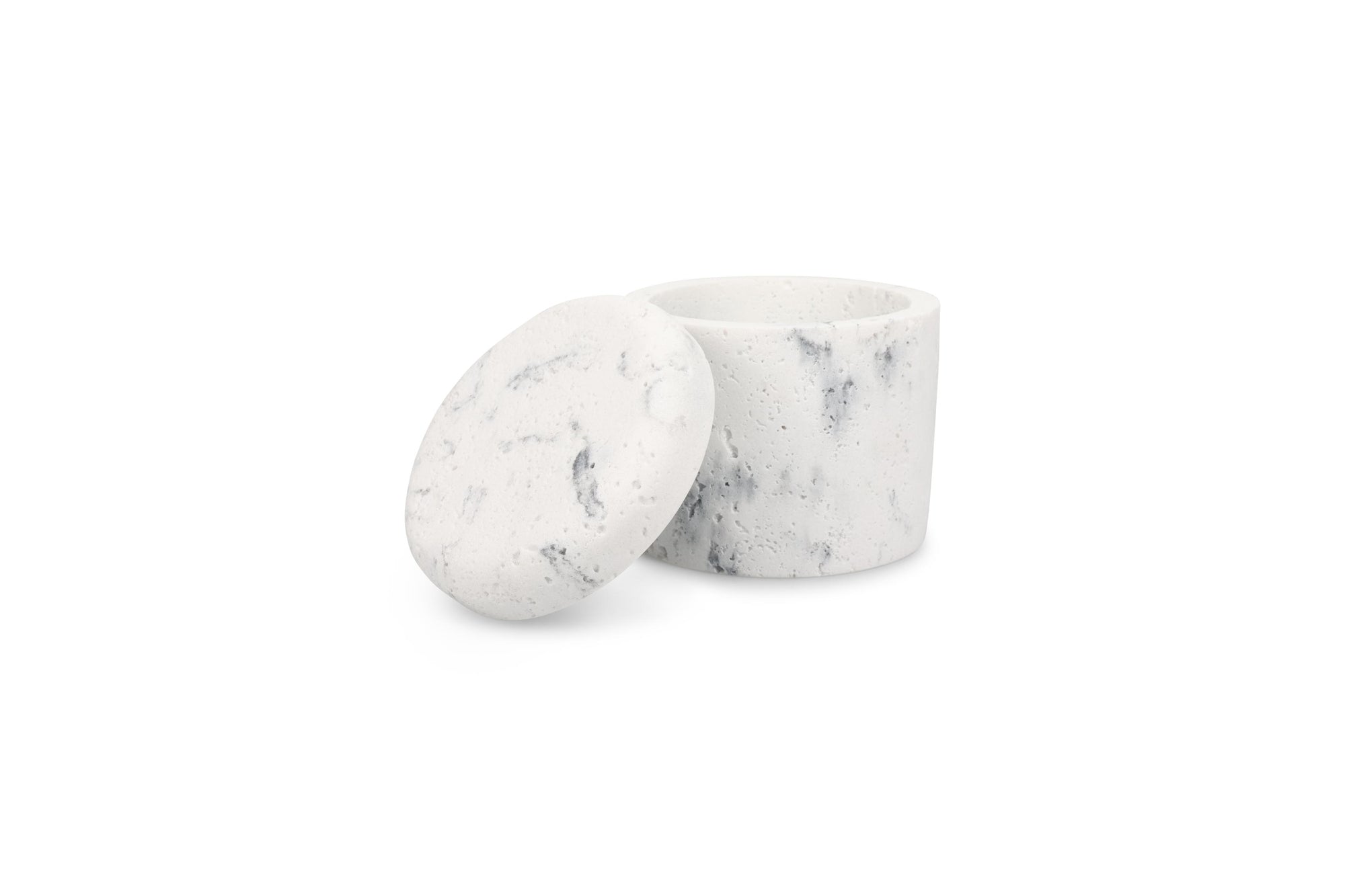 S&P - Pot de stockage 9,5xH9,5cm marble white Suds