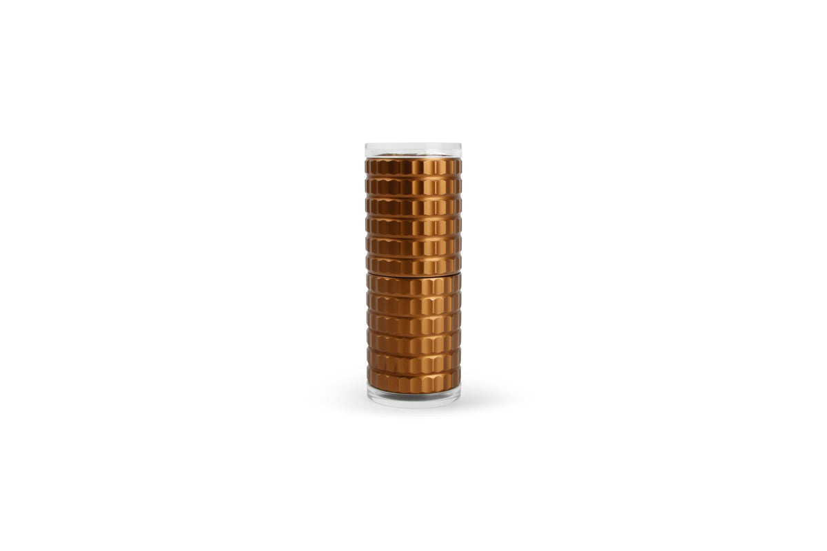 S&P - Peper/zoutmolen H12,5cm geribbeld rosé goud Savor