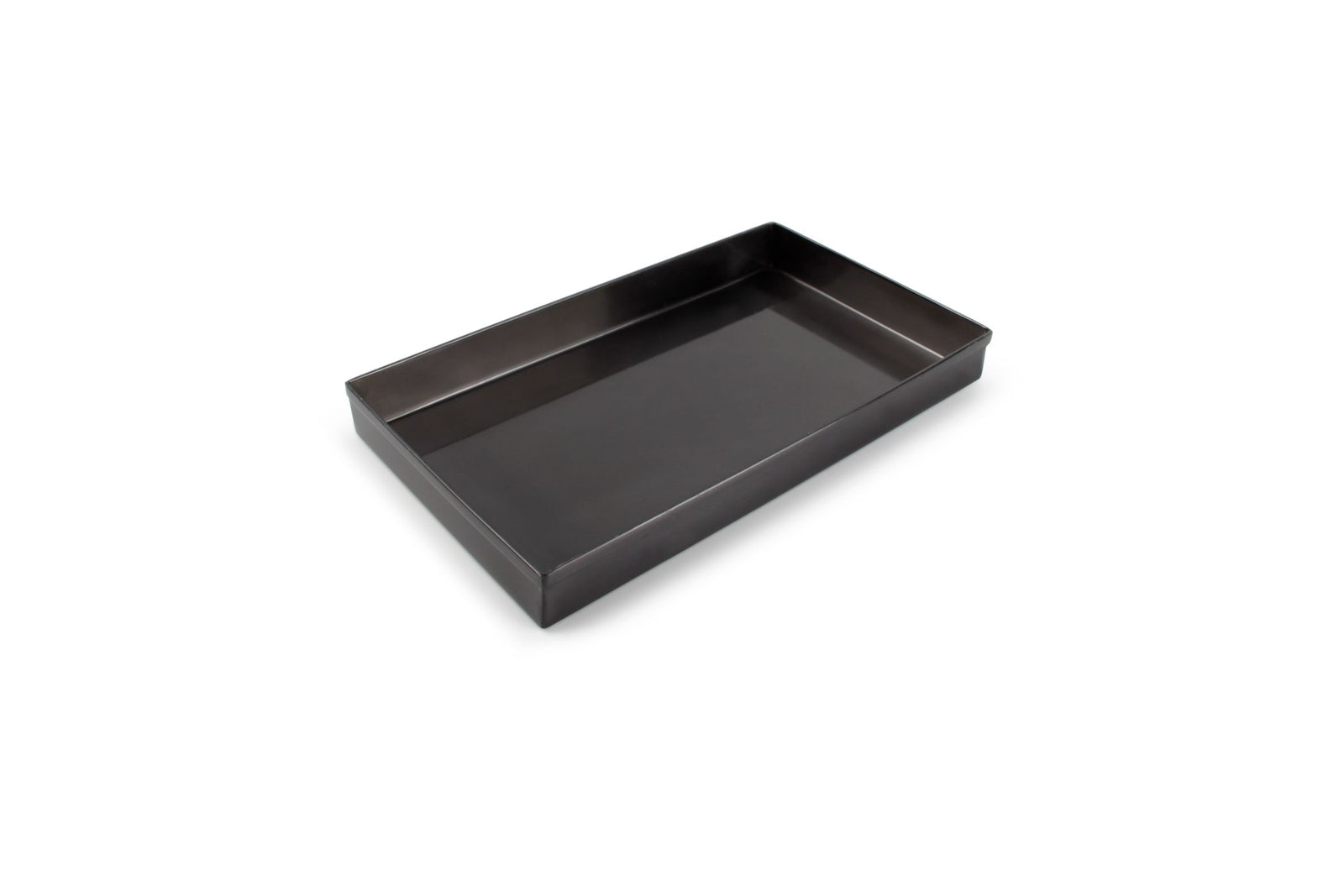 S&P - Plateau de stockage 28x16xH3cm brossé noir Vanity
