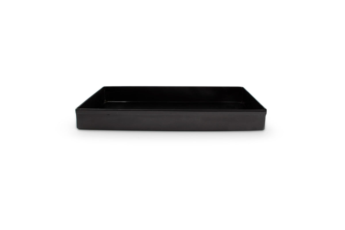 S&amp;P - Plateau de stockage 28x16xH3cm brossé noir Vanity