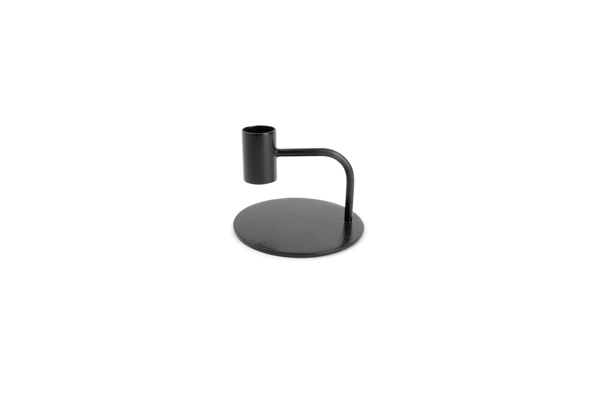 S&P - Kandelaar 10xH8cm metaal zwart Pillar