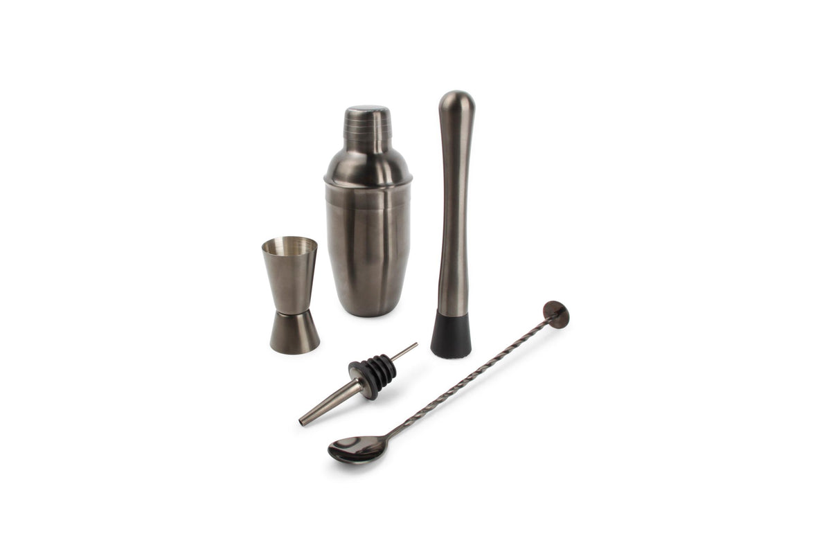 S&amp;P - Cocktailset 7-delig zwart Bar