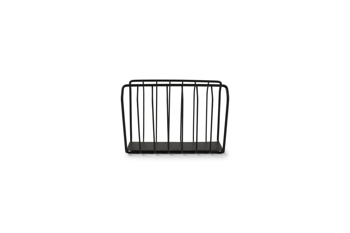 S&P - Servethouder 15x7xH11cm zwart Loft