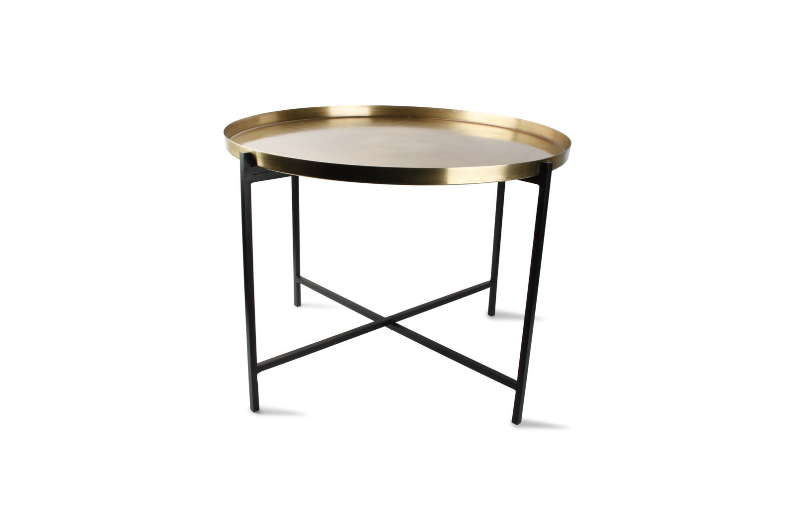 S&P - Bijzettafel geborsteld goud Patio - set/2