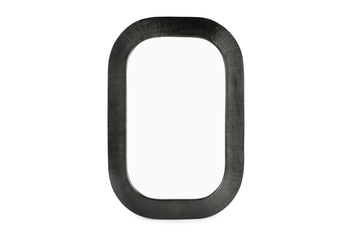 S&amp;P - Mirroir 66xH117cm noir Duro