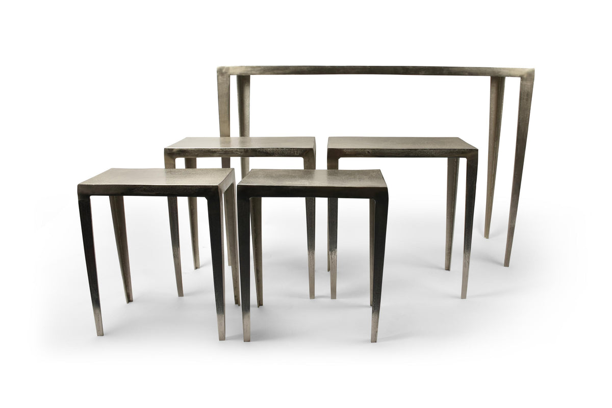 S&P - Table gigogne 5 pièces argent Duro