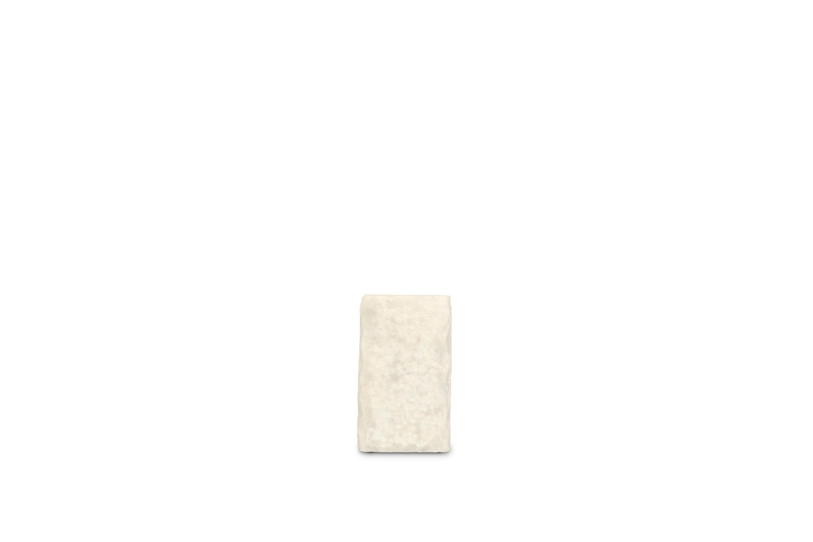 S&P - Kandelaar 8x8xH13,5cm marmer wit Opus