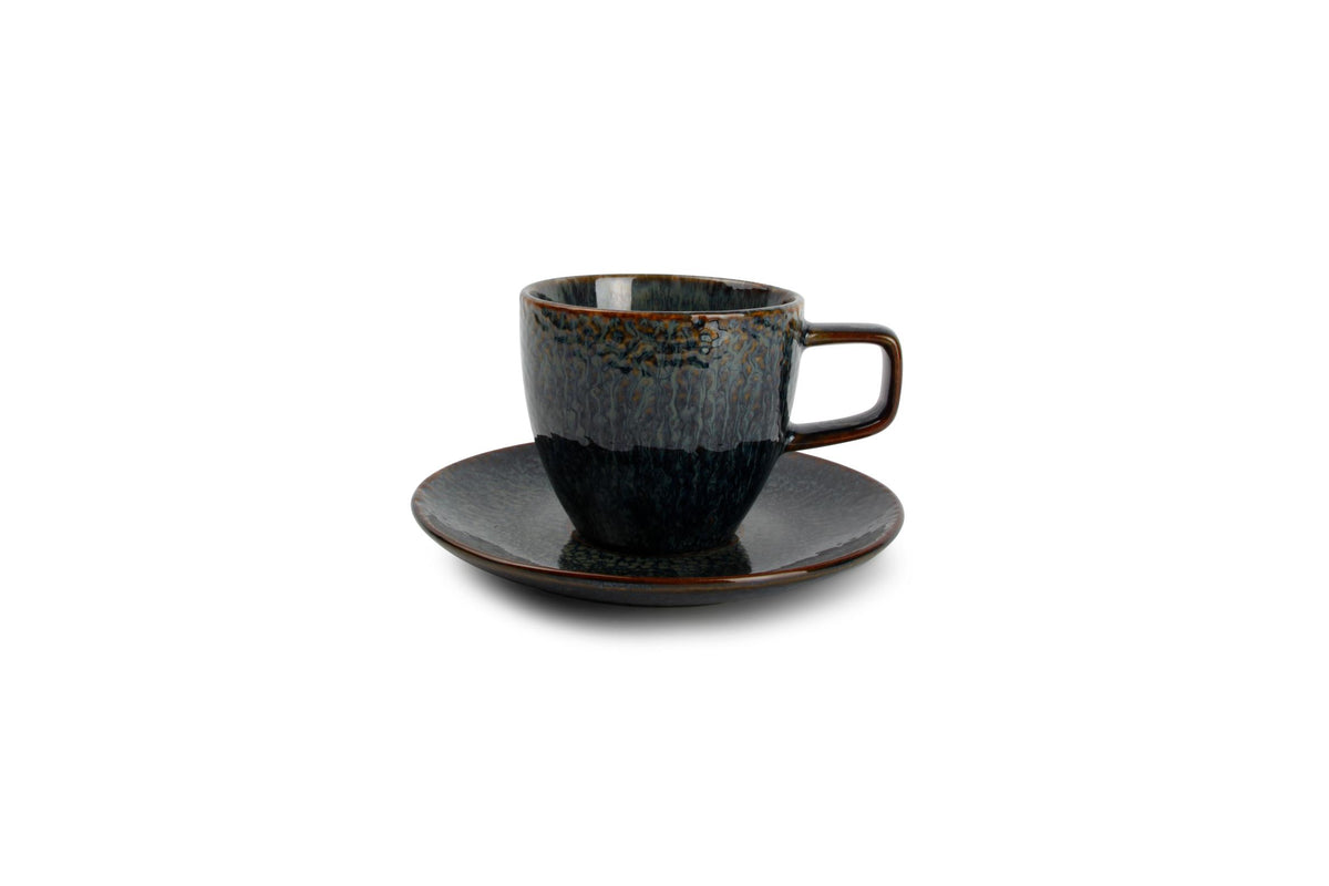 S&amp;P - Tasse 20cl et soucoupe 14,5cm saphir Mielo - 1 SET - 4 pièces